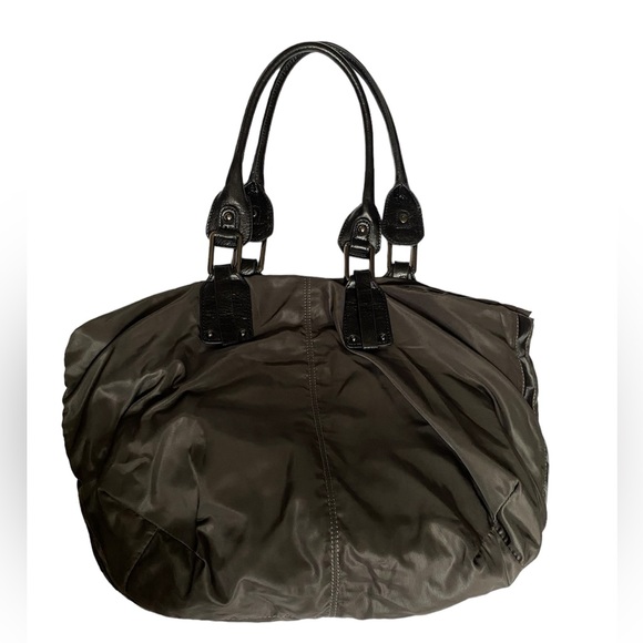 Christopher Kon Canvas/Leather Large Tote Bag/Purse - Picture 4 of 15